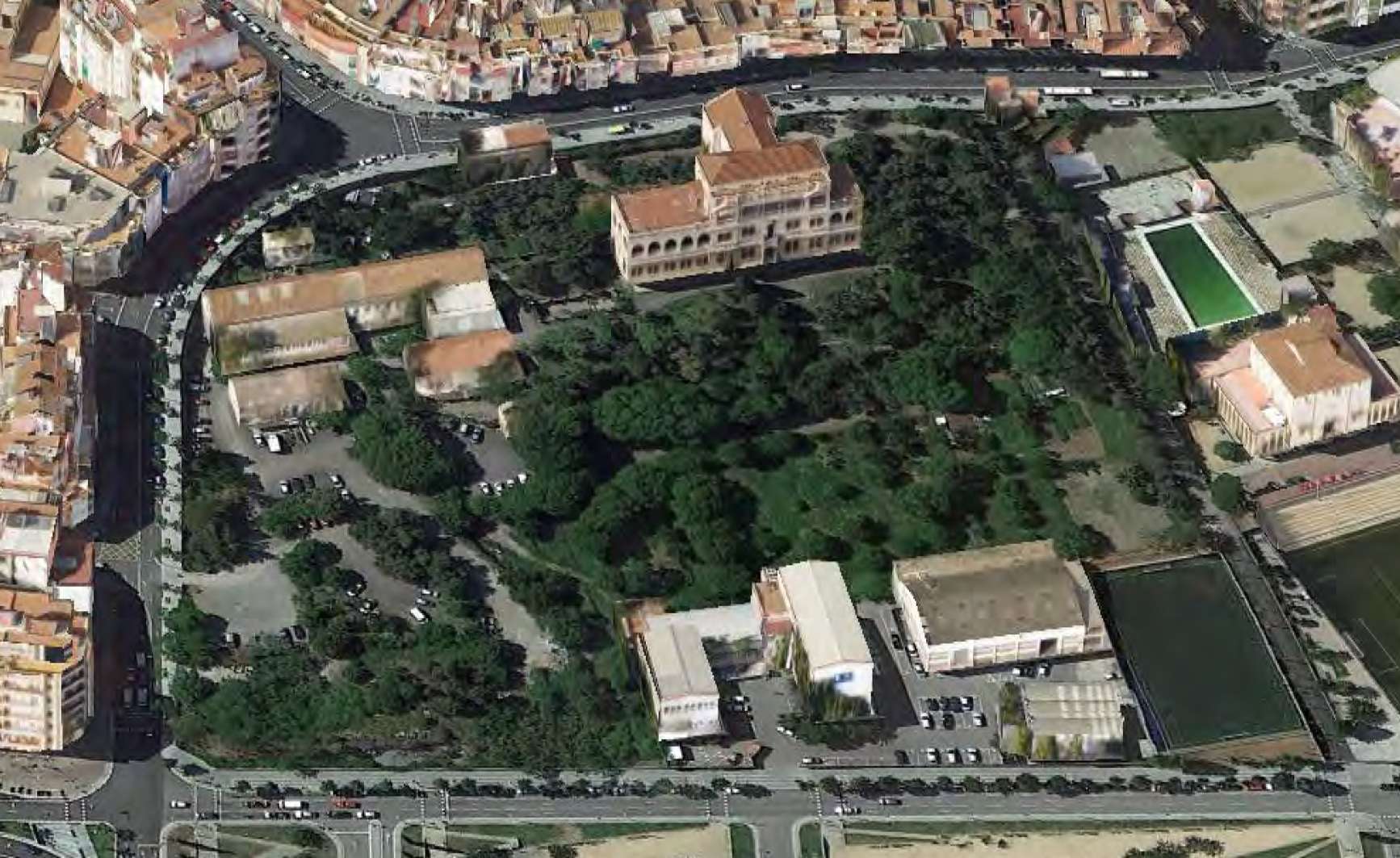 Jardines del Doctor Pla i Armengol en el barrio del Guinardó, Barcelona